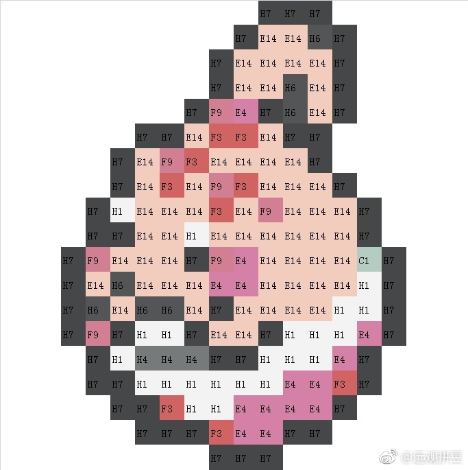 宝可梦拼豆图纸 第四代107只（色号Mard）