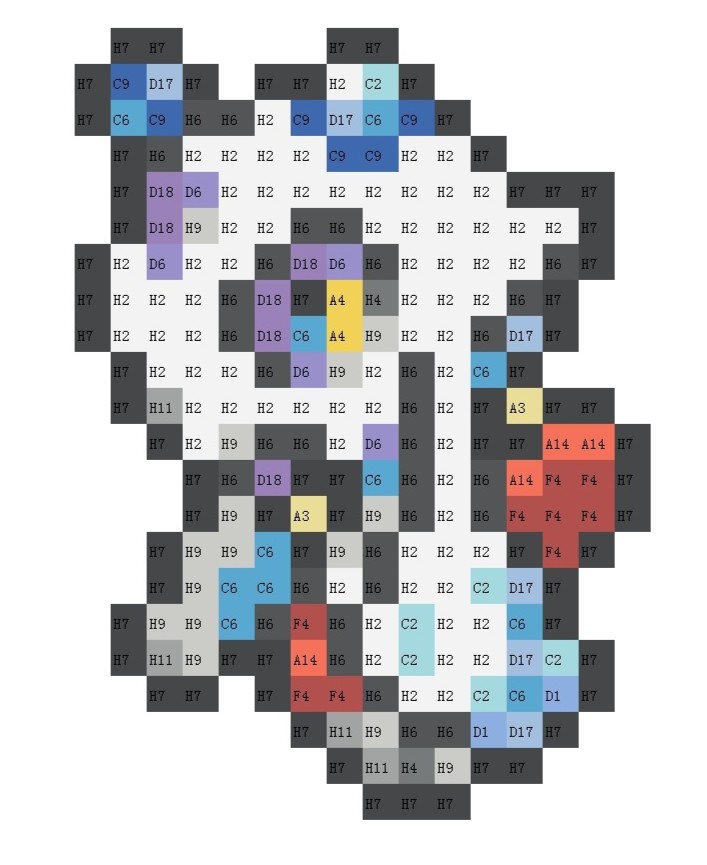 宝可梦拼豆图纸 第四代107只（色号Mard）