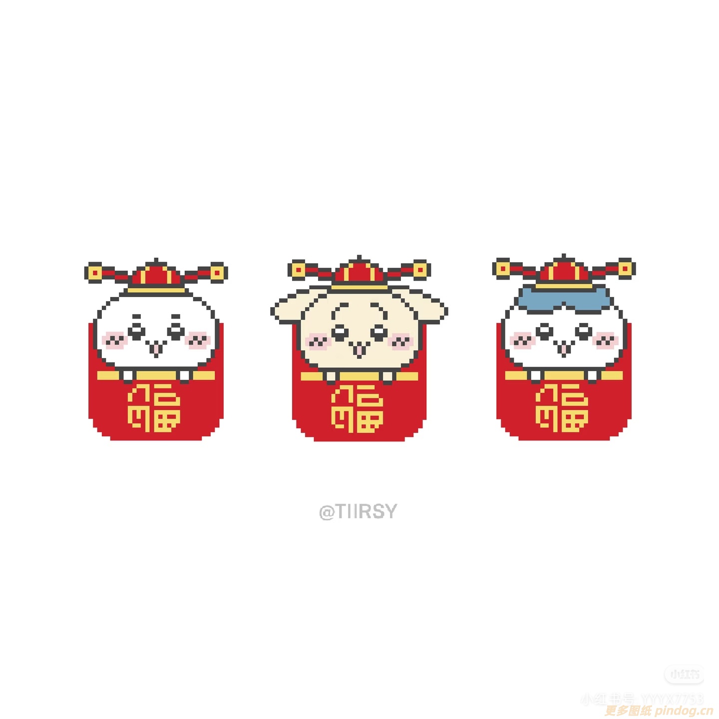 吉伊卡哇chiikawa新年主题