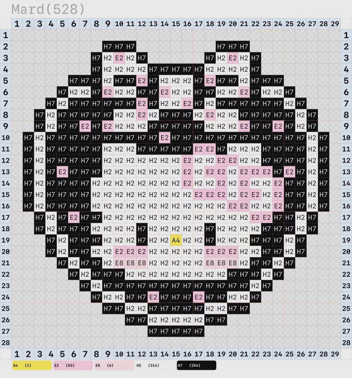 拼豆图纸 HelloKitty