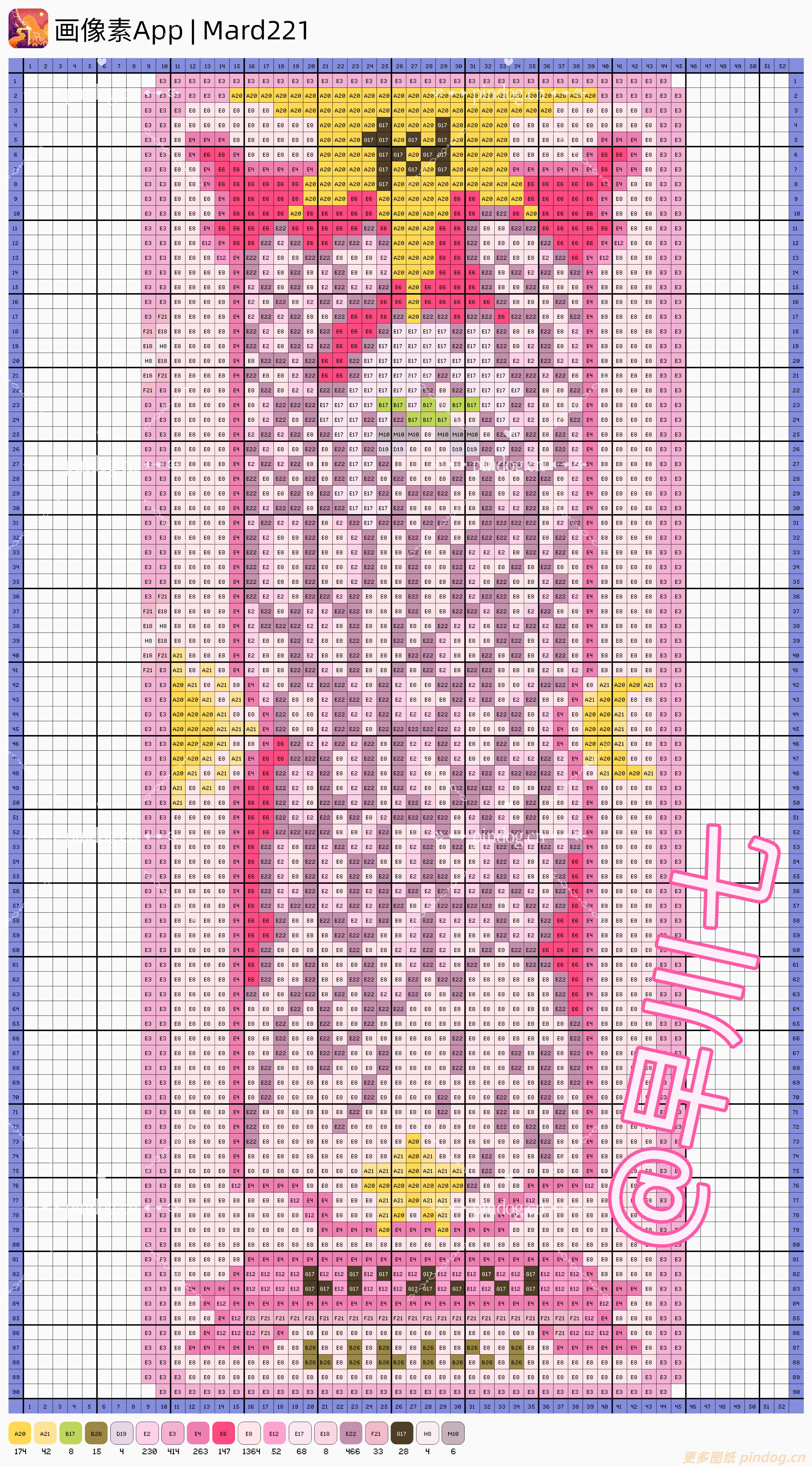 魔法少女樱-卡牌拼豆图纸113张