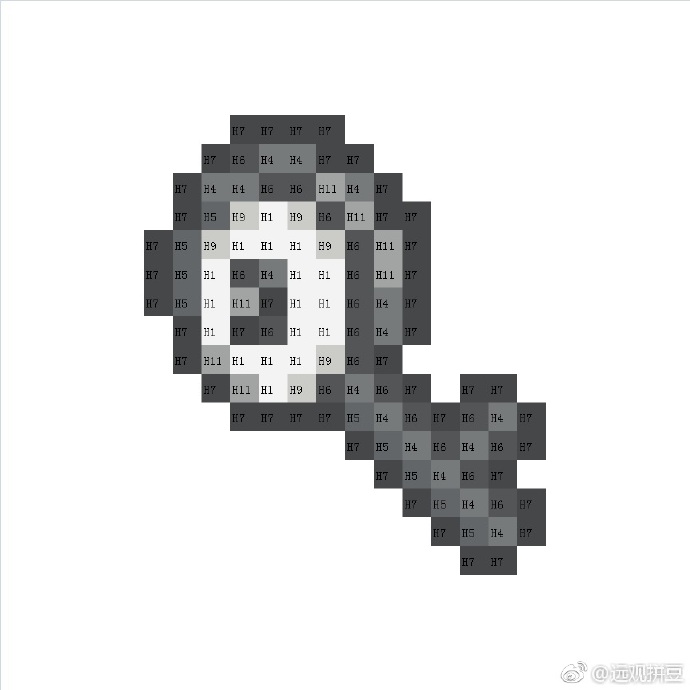 宝可梦拼豆图纸 未知图腾（色号Mard）