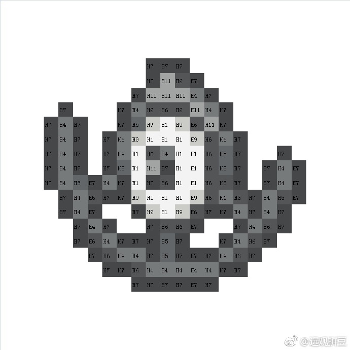 宝可梦拼豆图纸 未知图腾（色号Mard）