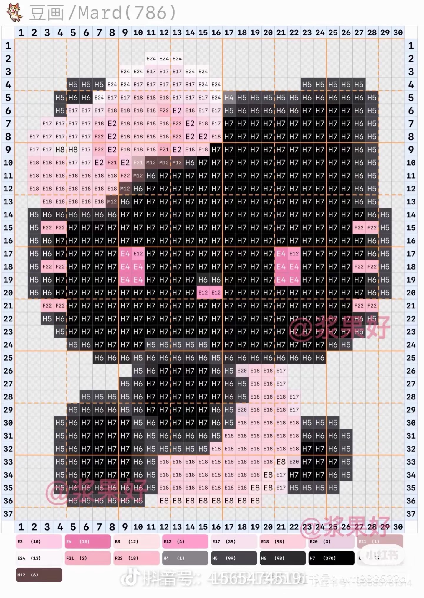 拼豆图纸 HelloKitty