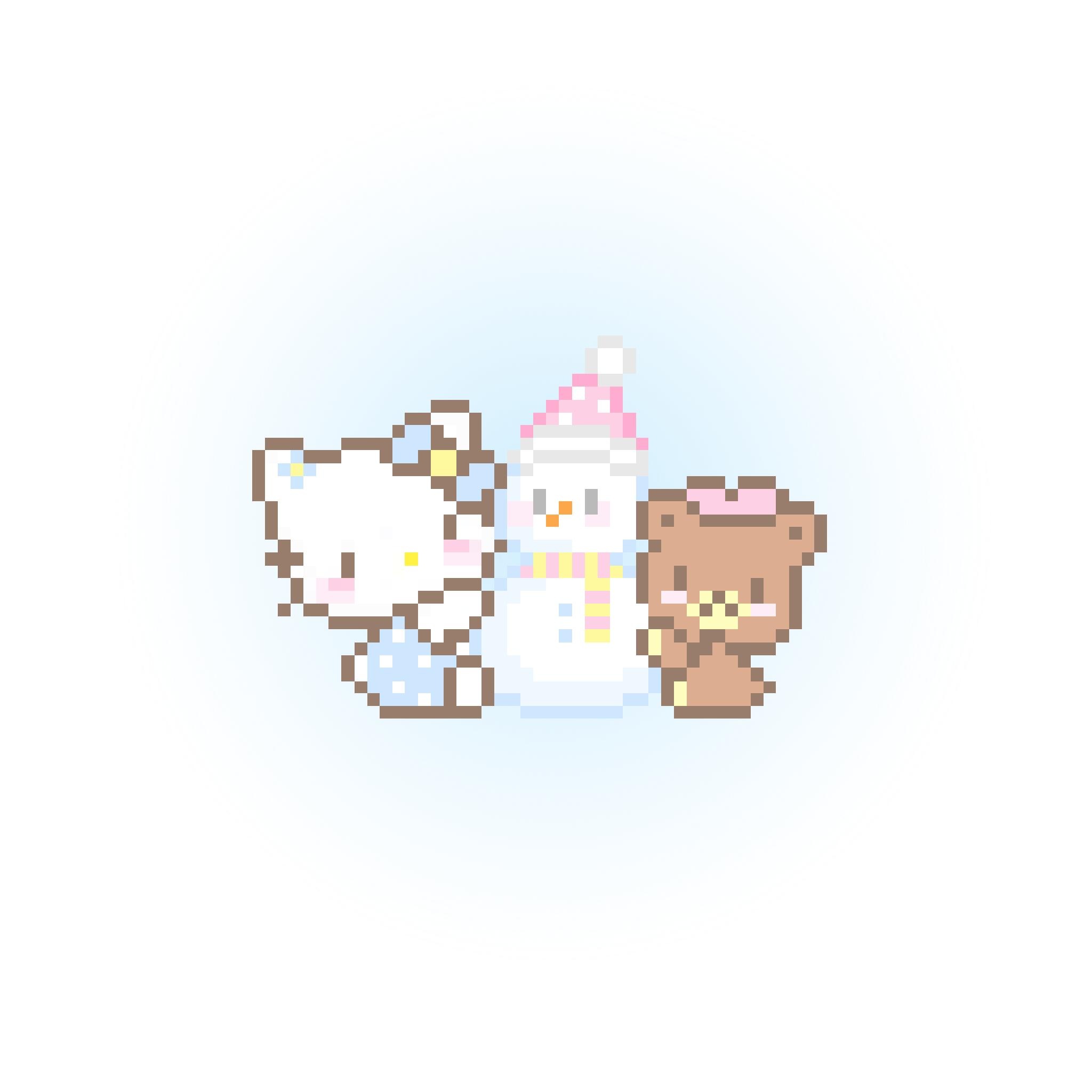 拼豆图纸 HelloKitty