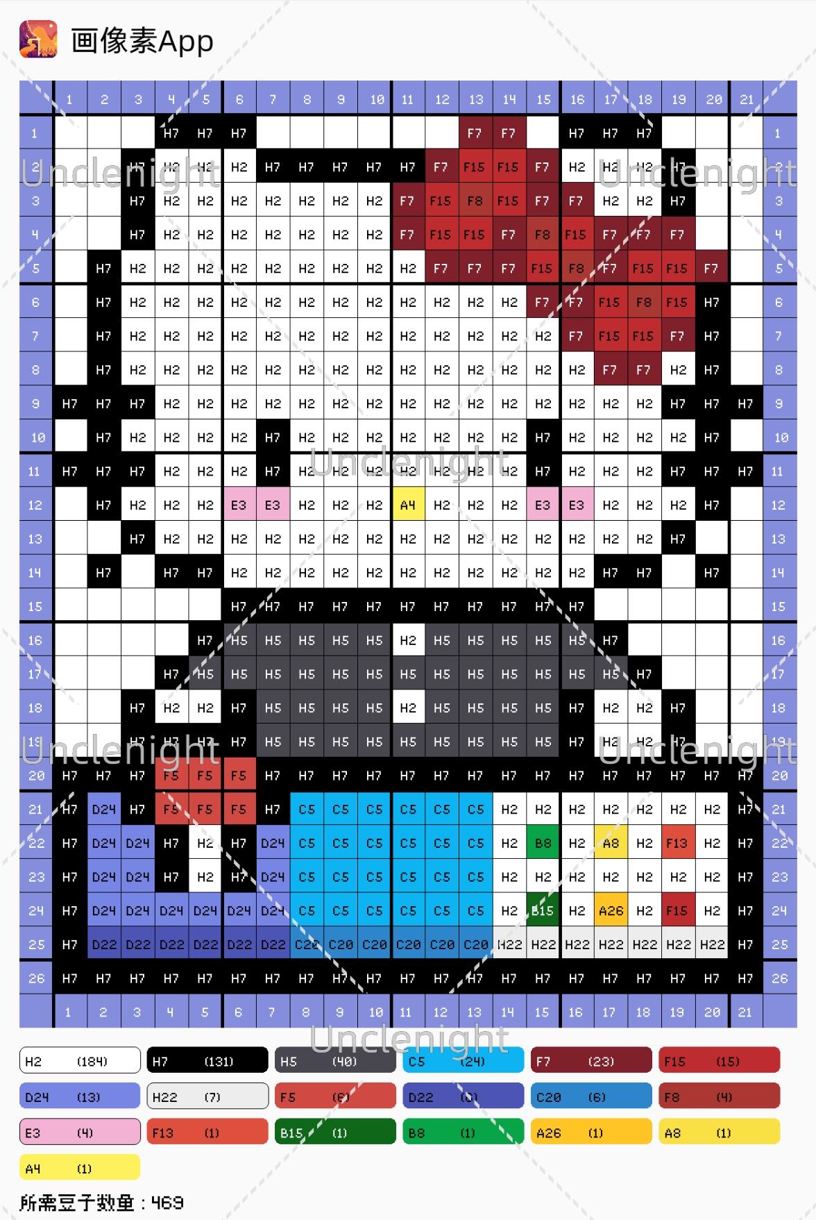 拼豆图纸 kitty职业系列