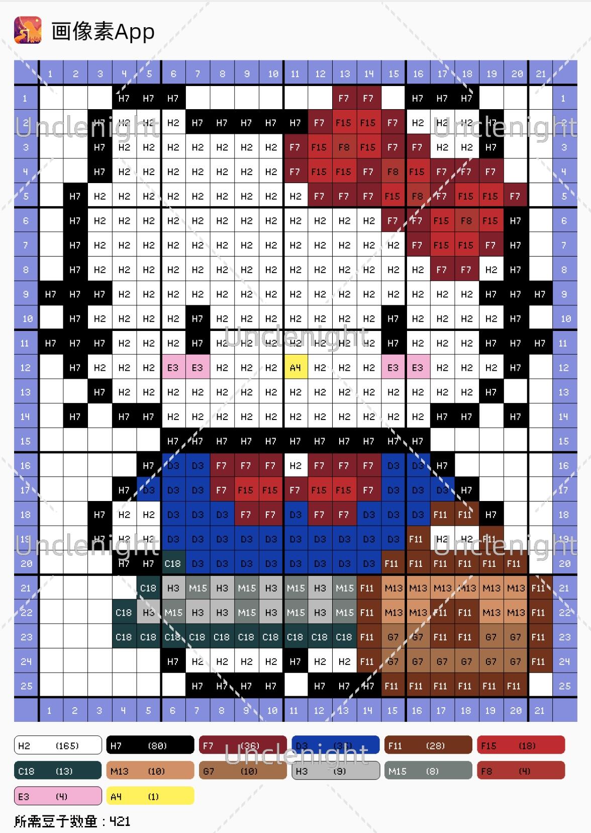 拼豆图纸 kitty职业系列
