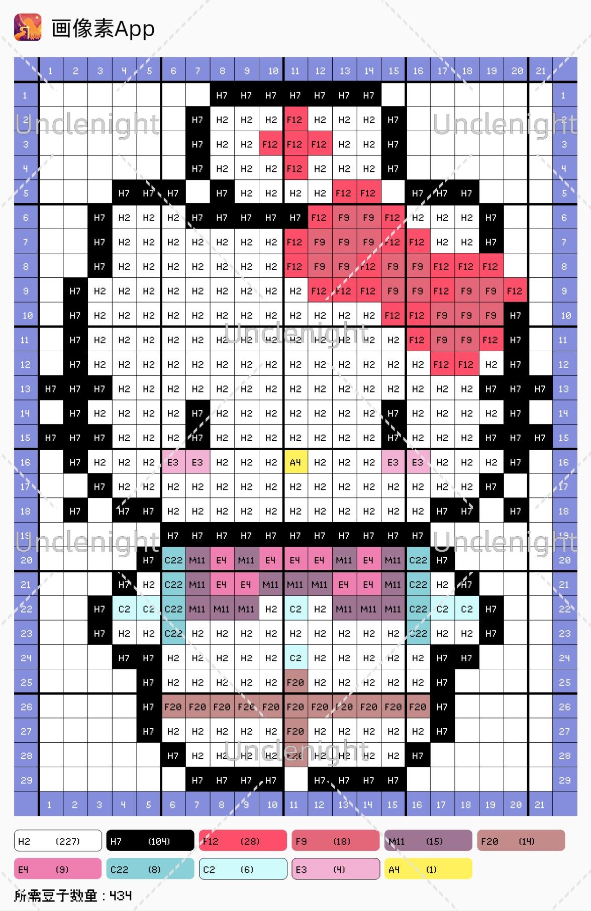 拼豆图纸 kitty职业系列