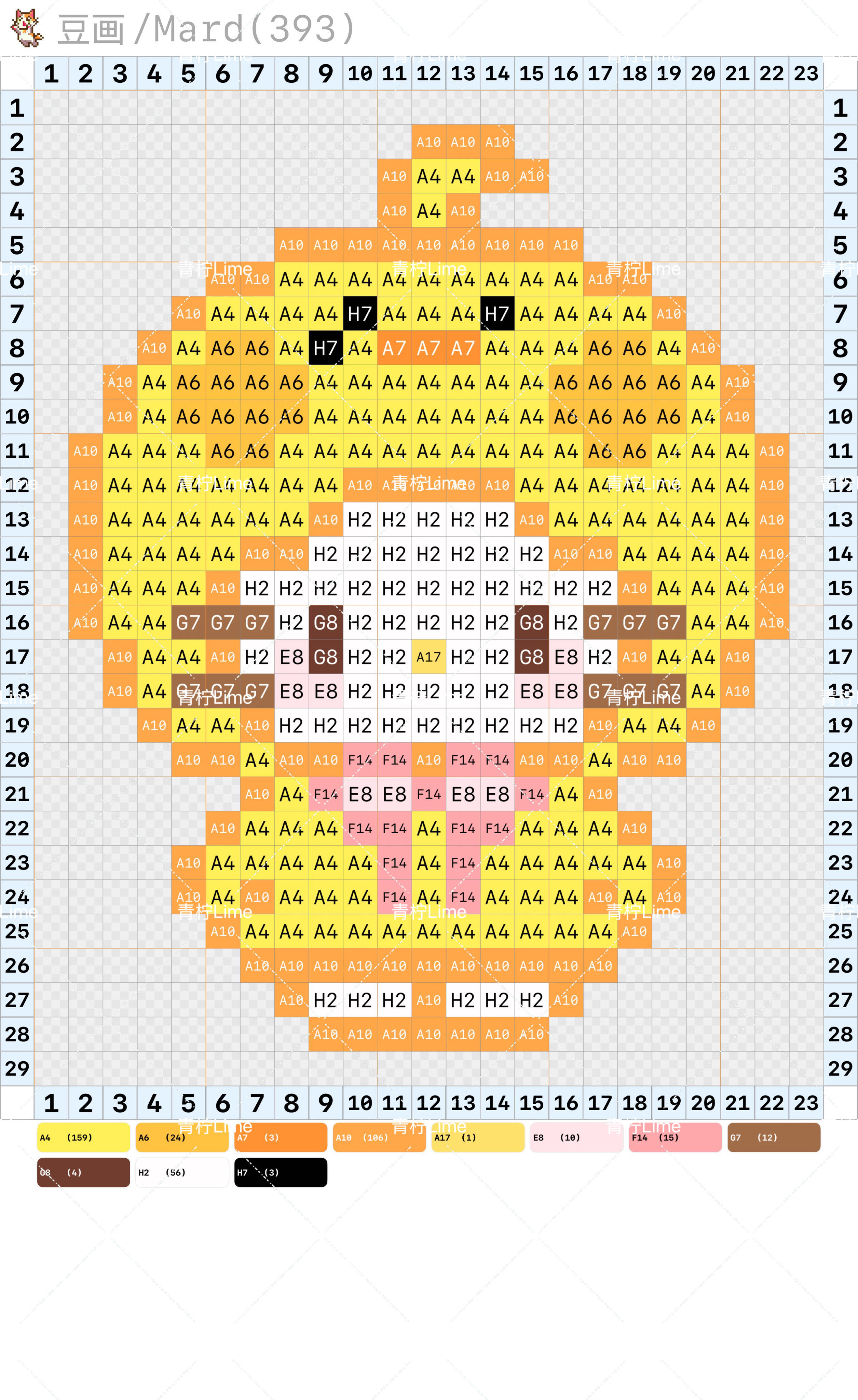 hellokitty拼豆图纸小型迷你版32x32小图