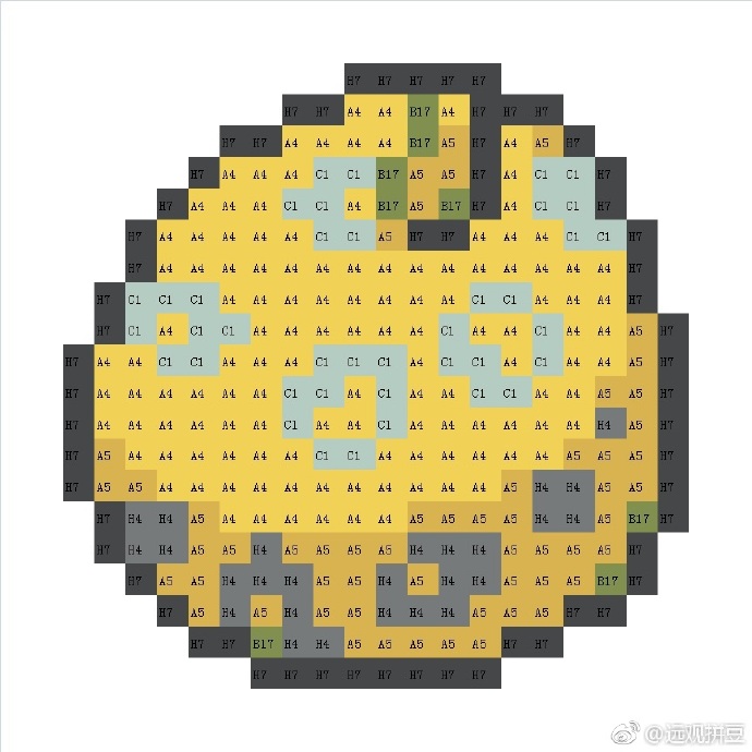 宝可梦拼豆图纸 树果（色号Mard）