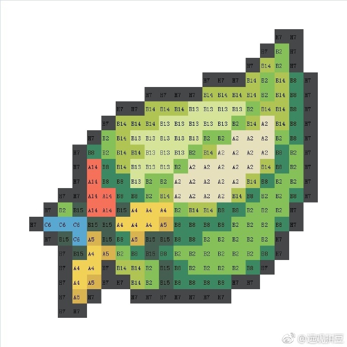 宝可梦拼豆图纸 树果（色号Mard）
