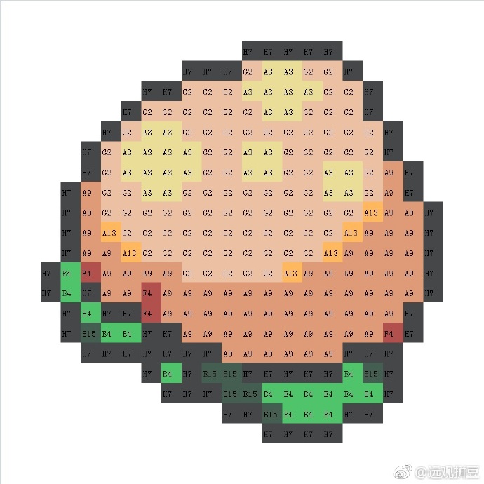 宝可梦拼豆图纸 树果（色号Mard）