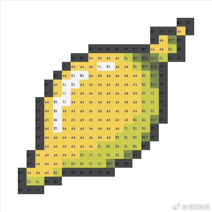 宝可梦拼豆图纸 树果（色号Mard）