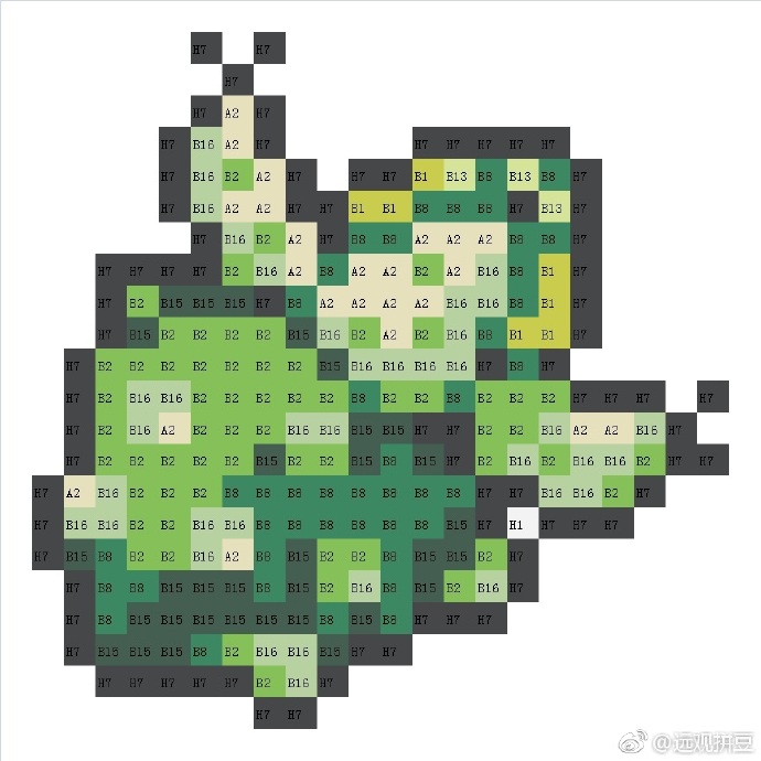 宝可梦拼豆图纸 树果（色号Mard）