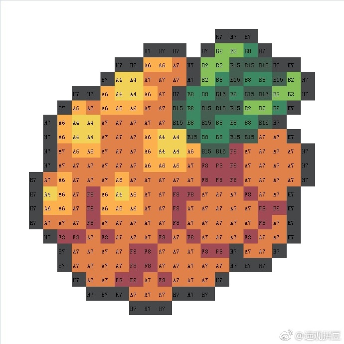 宝可梦拼豆图纸 树果（色号Mard）