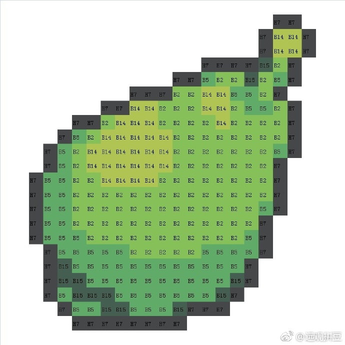 宝可梦拼豆图纸 树果（色号Mard）