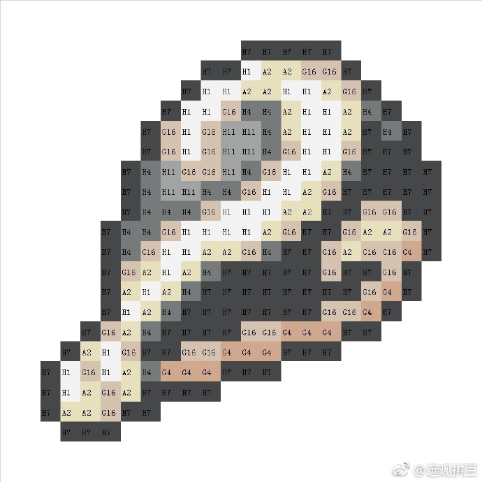 宝可梦拼豆图纸 树果（色号Mard）